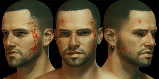 Due to how tattoo mapping works in cyberpunk, i'm unfortunately unable to perfectly align it to how the scars actually appear in the mass effect games. Mass Effect Commander Shepard S Renegade Scars Face Tattoo Cyberpunk 2077 Mod