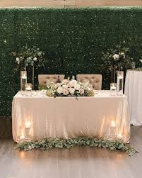 50 Fun And Creative Wedding Reception Backdrops You Ll Love Weddingomania In 2020 Head Table Wedding Head Table Decor Head Table Wedding Decorations