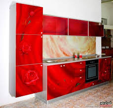 الوان مطابخ الوميتال نبيتى تصميمات مطابخ الوميتال مودرن قصر الديكور Red Kitchen Kitchen Design Pictures Red Kitchen Cabinets