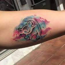 Zur anwendungen kamen die farben … usw. Watercolor Tattoo Grinsekatze Tattoo Tatowierungen Disney Tattoo Ideen