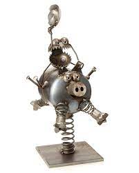 Pin On Metal Art Pigs