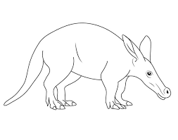 Letter a tracing ant aardvark armadillo alligator vector. Funny Aardvark Coloring Page Free Printable Coloring Pages For Kids