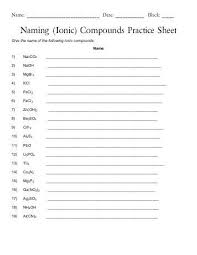Naming Ionic Compounds Practice Sheet Jpg 357 462 Practices Worksheets Practice Sheet Geometry Worksheets