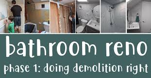 If you're hopping over here from the jeffrey we found a leak behind the bath a few months ago…so we ripped it out and decided that the bathroom needed to move up a bit on our priority list. Diy Bathroom Reno Phase 1 Demo Tile Ceiling And Walls Kelley Rose Waller