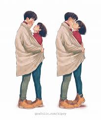 Passionate Moments Of Love Up Close And Personal Cute Love Cartoons Anime Love Couple Cute Couple Drawings