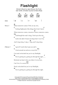 Flashlight Sheet Music Jessie J Guitar Chords Lyrics Guitar Chords And Lyrics Guitar Chords For Songs Ukulele Chords Songs