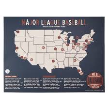 mlb ballpark travelers map ball fields sports