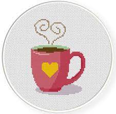 1 x pattern in color blocks 1 x pattern in color symbols. Cross Stitch Pattern Coffee Mug Beginners Cross Stitch Cross Stitch Chart Coffee Cross Stitch Downloadable Pdf Pattern How To Sewing Fiber Kits How To Aloli Ru