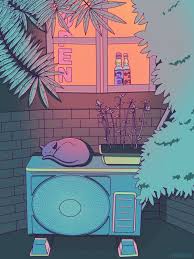 Cette Artiste S Inspire Des Animes Pour Realiser De Superbes Paysages Japonais Aux Couleurs Pastel Affiche De Chat Couleurs Pastel Japon Paysage