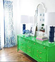 Love This Bamboo Dresser That Was Painted Green Theceh Does Some Amazing Work Greendresser Greenfurniture G Furniture Painted Bedroom Furniture Decor