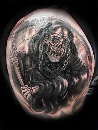 Megadeth vic rattlehead skull temporary tattoo sticker (set of 2). Megadeth Reaper Cover Up Tattoo By Smhartwork On Deviantart