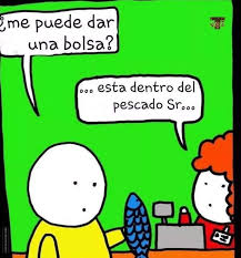 Resultado de imagen para me puede dar una bolsa?