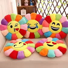 Creative 3d Flower Chair Seat Cushions Pillow Home Decor For Sofas Fashion Emoji Pillow Cushion Pad Smiley Emoticon Emoji Pillows Emoji Cushions Pillow Crafts