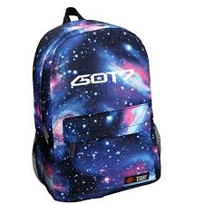 Kpop Stars Idol Team Got7 Fanmade Backpack Double Zipper Schoolbag Shoulder Bag Galaxy Backpack Womens Backpack Mens Backpack School
