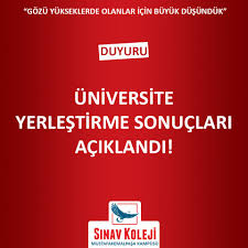 Üniversite yerleştirme sonuçları açıklanıyor mu? Universite Yerlestirme Sonuclari Bursa Sinav Koleji Mustafakemalpasa Kampusu Facebook