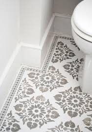 Painted Bathroom Floor Tile Stencil Furniture Diy Furniture Projects Painted Floors