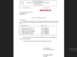 3 Contoh Surat Penawaran Barang Elektronik Laptop Printer Komputer Dll