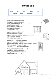 Translation of '우리집 (my house)' by 2pm (투피엠) from english, korean to english. My House Song English Esl Worksheets For Distance Learning And Physical Classrooms