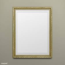 Download Premium Psd Of Vintage Rectangle Gold Picture Frame Mockup Gold Picture Frames Frame Mockups Vintage Photo Frames