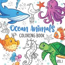 To revisit this article, visit my profile, then view saved stories. Ocean Animals Coloring Book Cool Cute Coloring Pages For Kids Sea Creatures To Color For Fun Stress Relief And Improving Motor Skills Cool Cute Coloring Books For Kids Press Mccute