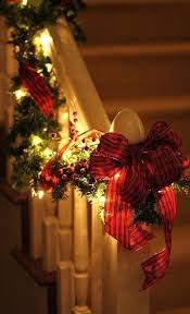 Such A Warm Glow And A Good Way Of Lighting The Stairs When It S Dark Love This Christmas Stair Ra Merry Little Christmas Christmas Lights Christmas Staircase