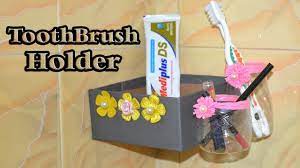 Recycled tin and candy tube toothbrush holder. Diy Life Hacks How To Make A Toothbrush Holder For Bathroom Easy Toilet Decoration Idea Youtube