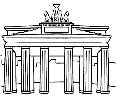 Portao De Brademburgo Berlim Brandemburgo Monumentos Desenho