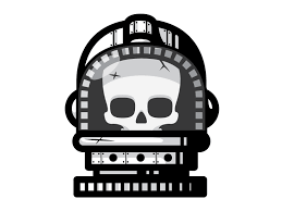 Dead Astronaut Skull Design Illustration Skull Icon Skull, woman 3d vector icon. pinterest