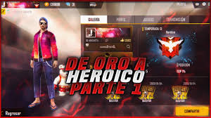 Hay algo particular en esta temporada, el diseño de las opciones como botiquines o armas. De Oro A Heroico En 2 Dias Pegando Heroico Free Fire Temporada 13 Parte 1 Querugames Youtube