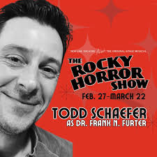 Don't be a hot dog!!! Come see Todd Schaefer as our Dr. Frank N Furter! New  Line Theatre’s The Rocky Horror Show opens THIS WEEK, and we’re kicking  things off with a cast introduction. Get your ...