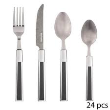 Découvrez notre produit förnuft ménagère 24 pièces, acier inoxydable. Menagere 24 Pieces Tamaris Noir