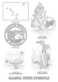 Historic places and symbols in the usa coloring pages | historic events in us history coloring pages the 50 states coloring pages |. Alaska State Symbols Coloring Page From Alaska Category Select From 21351 Printable Crafts Of Cartoons Bird Coloring Pages Flag Coloring Pages Coloring Pages