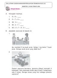 0 ratings0% found this document useful (0 pembagian. Top Pdf Soal Uh Matematik Kelas 2 Perkalian Dan Pembagian Sumanto 123dok Com