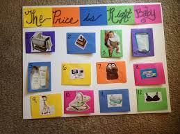 The Price Is Right Baby Great Baby Shower Game You Need Poster Board Pics From Baby Magazine And You Can U Scrapbook Paper Baby Magazine Baby Shower Games