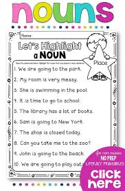3 Proper Nouns Worksheet Nouns No Prep Printables In 2020 Nouns Worksheet Nouns First Grade First Grade Worksheets