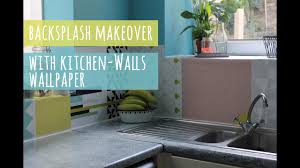 Download and use 10,000+ kitchen backsplash stock photos for free. Backsplash Update With Wallpaper Youtube