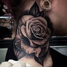 Design for a neck tattoo should be chosen after great care and contemplation as it is going to catch the attention at the first glance itself. Pin On Rose Neck Tattoo Designs