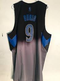 Adidas Swingman Jersey Minnesota Timberwolves Ricky Rubio Black Fadeaway Sz Xl Ebay