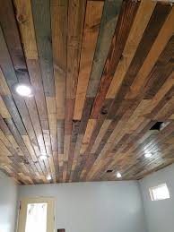 Pallet Wood Ceiling Wood Ceilings Wood Pallets Colored Ceiling