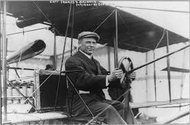 Thomas S. Baldwin, in cockpit of airplane- ca. 1910 He was a ...