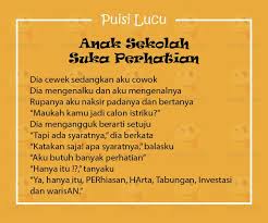 We did not find results for: Puisi Lucu Anak Sekolah Biasanya Akan Dibahas Pada Saat Pembelajaran Bahasa Indonesia Di Mana Guru Akan Menjelaskan Jenis Karya Sastra Sal Puisi Lucu Sekolah