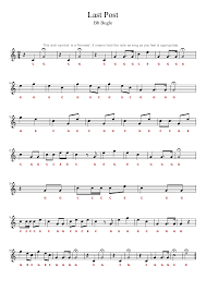 Im lookin for sheet music for the last post and or the revelle to transcribe to guitar, if u kno where it is id love to have it. Last Post Bb Bugle Sheet Music For Flugelhorn Solo Musescore Com