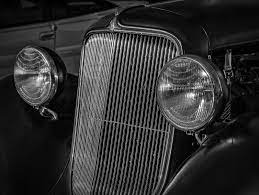 Headlamps Of A Classic Bw Classic Classic Cars Headlamps