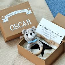 Get the best deals on girls baby keepsakes. Personalised Baby Keepsake Box With Teddy Rattle By Attic Notonthehighstreet Com