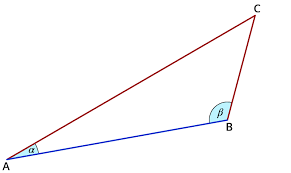 Stumpfwinkliges dreieck — ein stumpfwinkliges dreieck ein stumpfwinkliges dreieck ist ein dreieck mit einem stumpfen winkel, das heißt mit einem winkel zwischen 90° und 180°. In Beliebigen Dreiecken Rechnen Mit Sinus Kosinus Und Tangens Kapiert De