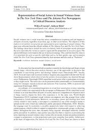 Barnes & noble's smart strategy. Pdf Representation Of Social Actors In Sexual Violence Issue In The New York Times And The Jakarta Post Newspapers A Critical Discourse Analysis