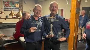 Koos Blaauw en Richard Kant.winnen Koppel Driebanden Kampioenschap in  Wildervank