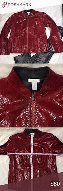 Reversible Red Snakeskin Leather Snakeskin Leather Clothes Design Genuine Leather Jackets
