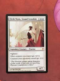 If a second elesh norn, grand cenobite comes under your control, you'll put one into its owner's graveyard due to the legend rule at the same time that any of your. Grand Cenobite Signed Black New Phyrexia Lp Mtg English Elesh Norn Toys Hobbies Fzgil Collectible Card Games