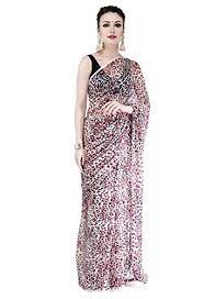 It is believed that almost 700 silk weavers of salvi caste of karnataka and maharashtra shifted to gujarat in the 12th century to get the support of solanki rajputs, who were ruling on gujarat at that time. Buy Drape Dresses Women S Leopard Print Saree With Blouse Piece Multicolour At Amazon In